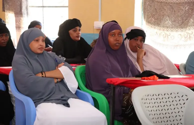 Women participants at a workshop